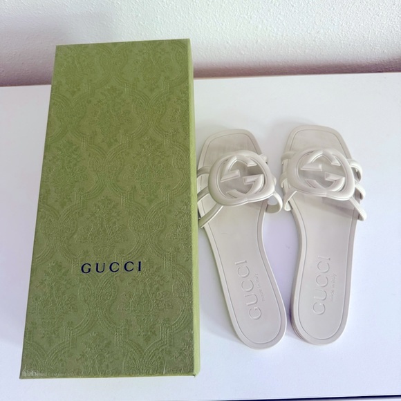 Gucci Slide Mystic White - Picture 1 of 4